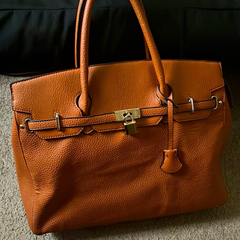 Large brown shoulder bag
